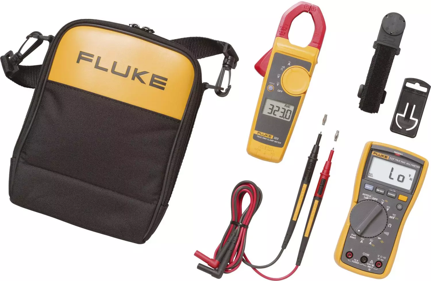Fluke 117/323 EUR Digitale True-RMS Multimeter (Fluke 117)&True-RMS Stroomtang (Fluke 323) Combiset
