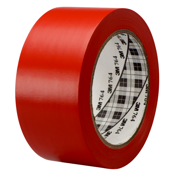 3M 764 Vinyl Tape - PVC Plakband Rood - 50 Mm X 33 M X 0.13 Mm