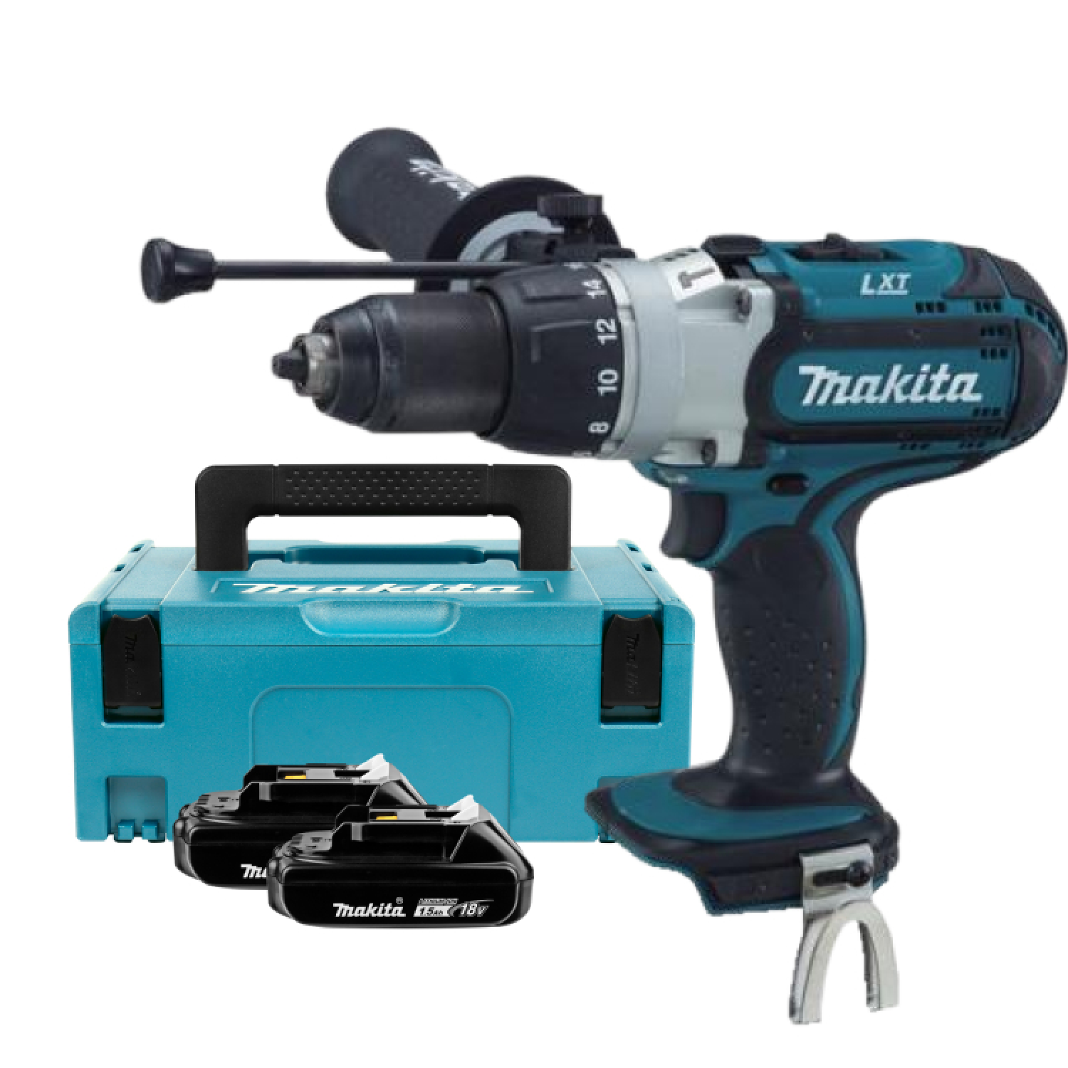 Makita BDF458RFX 18V Li-Ion Accu Boor-/schroefmachine Set (2x 3.0Ah Accu) In Mbox