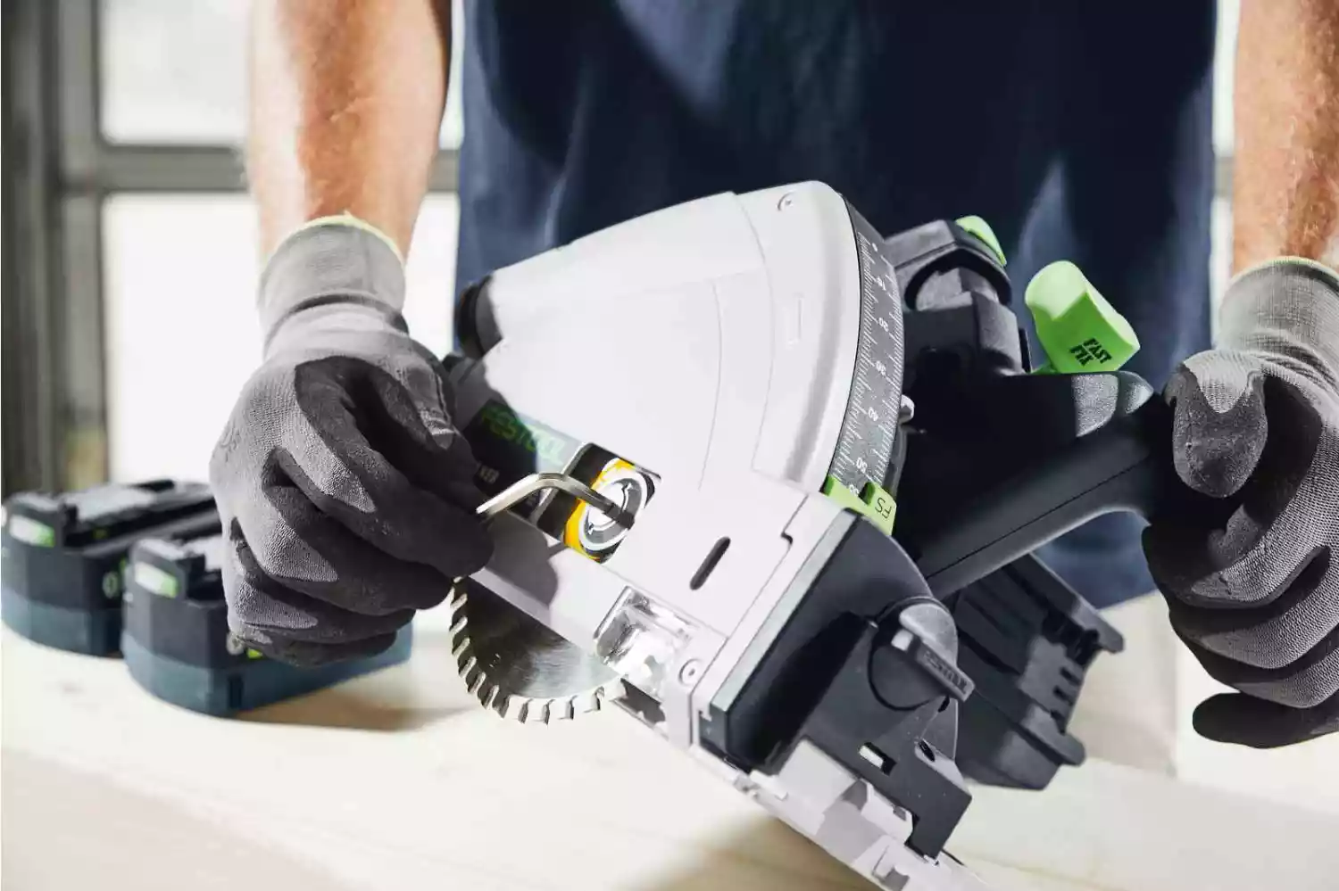 Festool TSC 55 5,0 KEBI-Plus/XL 18V Li-Ion Accu Invalzaag Set (2x 5,0Ah) In Systainer - 160mm thumbnail 4