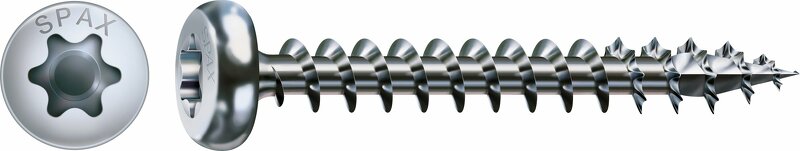 SPAX 201010000000 Universele Schroef - T-STAR Plus T20 - 4.0 X 25mm - Cilinderkop - Voldraad - WIROX (200st)