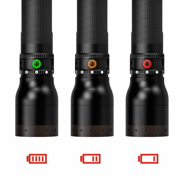 Ledlenser P17R Core 6,4V Accu LED Zaklamp - Oplaadbaar - IP54 - 1200Lm - Detailed view of the product