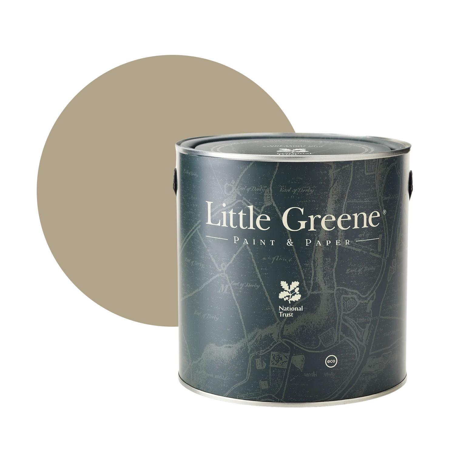 Little Greene Intelligent Floor Paint - Rolling Fog Dark No. 160 - 1L