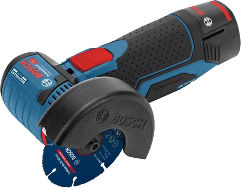Bosch GWS 12V-76 12V Li-Ion Accu Haakse Slijper Set (2x 3.0Ah Accu) In L-Boxx - 76mm - Koolborstelloos - Detailed view of the product
