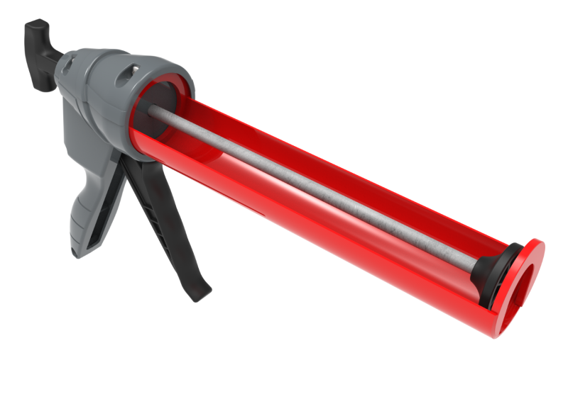 Zwaluw Den Braven H40+ Kitpistool - Rood - 310ml - Detailed view of the product