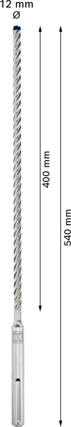 Bosch 2608900202 EXPERT Hamerboor SDS Max-8X - 12x400x540mm - Detailed view of the product