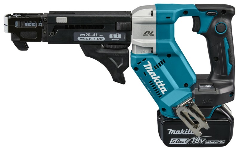 Makita DFR452RTJ 18V Li-Ion Accu Schroefautomaat Set (2x 5,0Ah) In Mbox - 20-41mm - Detailed view of the product