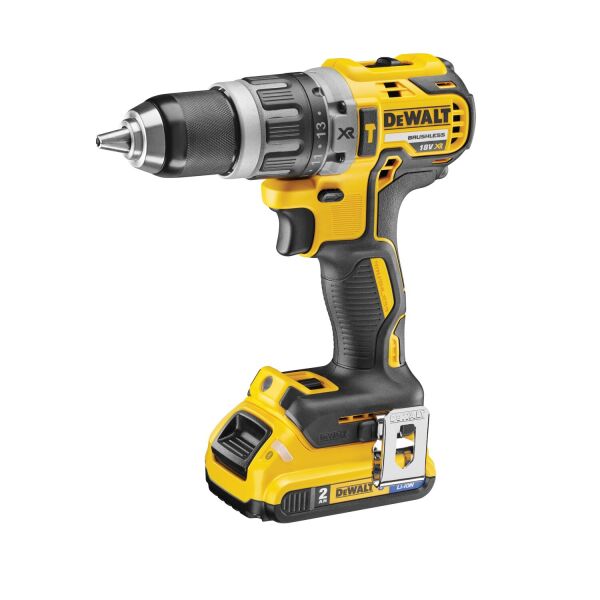 DeWALT DCD796D2 18V Li-ion XR Accu Klopboor-/schroefmachine Set (2x 2.0Ah) In TSTAK - Koolborstelloos - Detailed view of the product