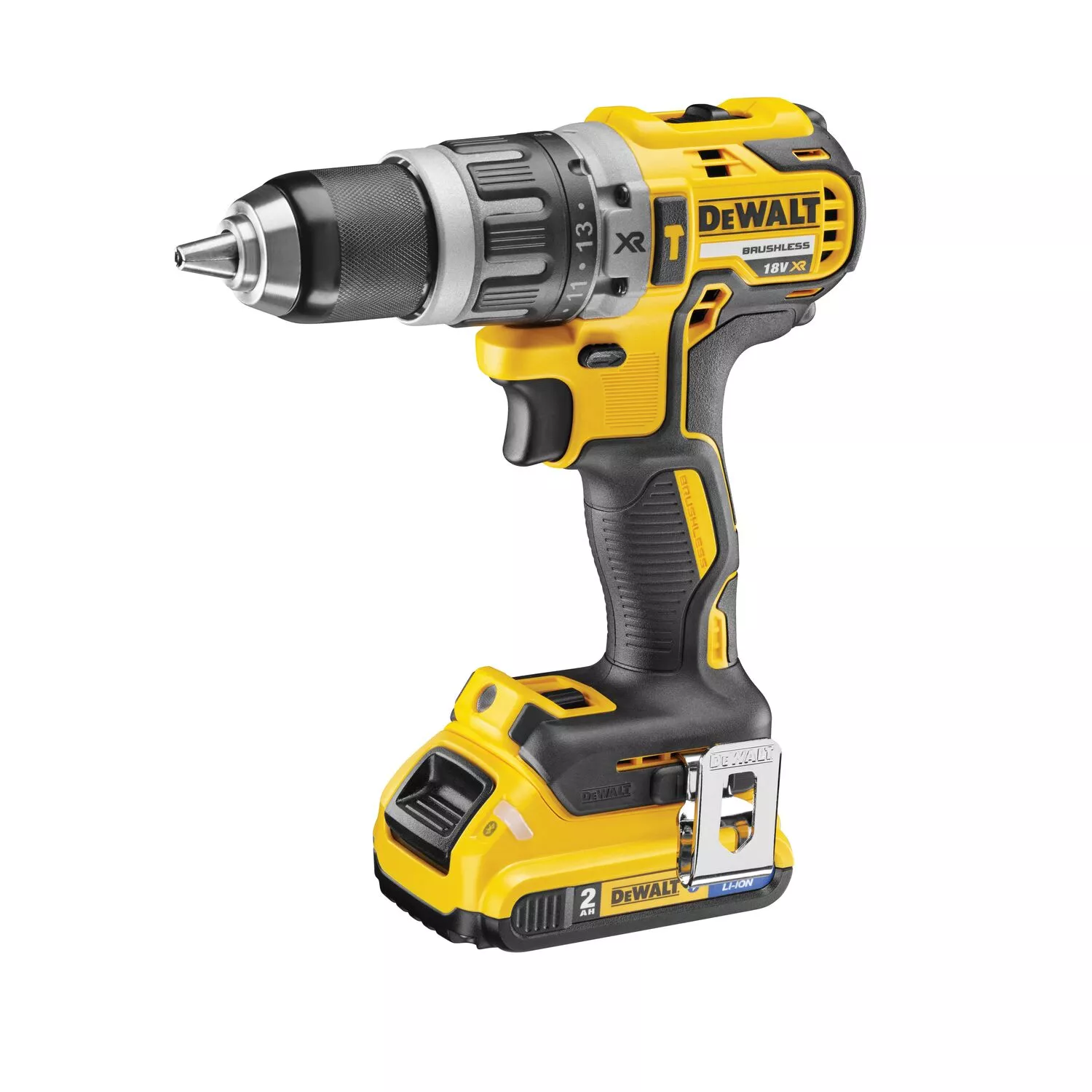 DeWALT DCD796D2 18V Li-ion XR Accu Klopboor-/schroefmachine Set (2x 2.0Ah) In TSTAK - Koolborstelloos thumbnail 3