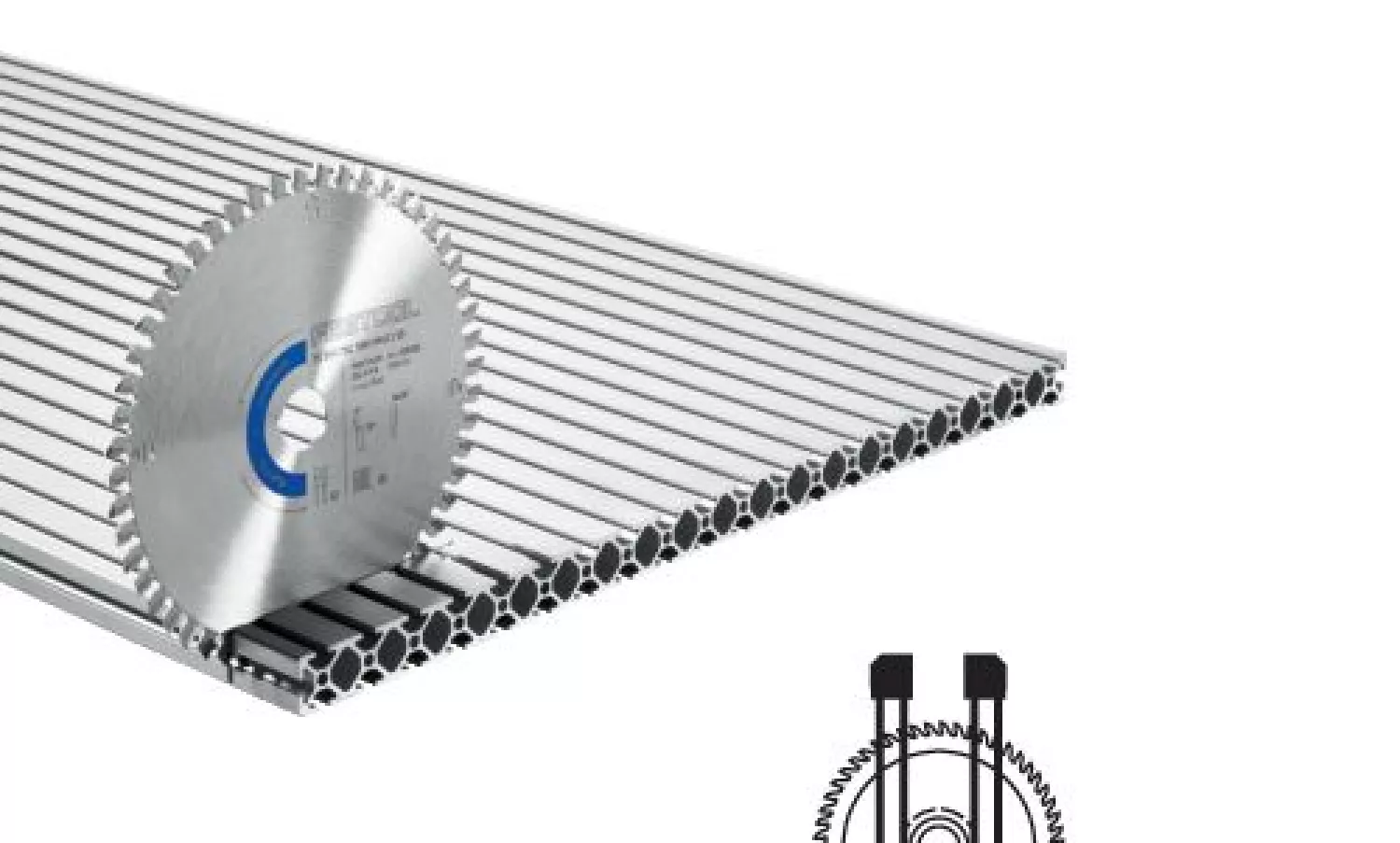 Festool 205555 HW 160x1,8x20 F/FA52 Speciaal Zaagblad - Aluminium/Plastic - 160mm thumbnail 2