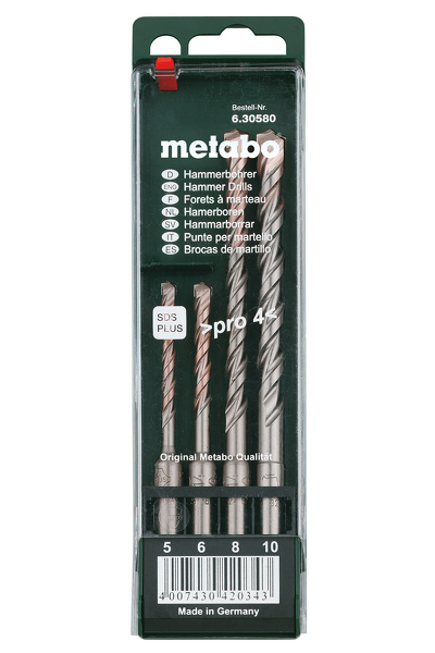 Metabo 630580000 SDS-Plus 4 Delige Steenborenset