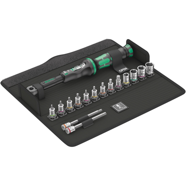 Wera 05004180001 Bicycle Set Torque 1 16-delige Momentsleutelset In Etui - 2,5-25Nm - 1/4"