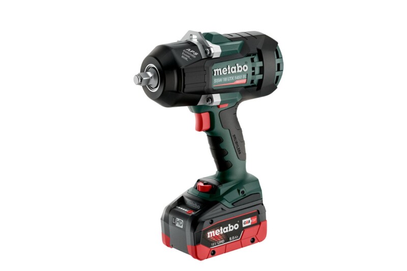 Metabo SSW 18 LTX 1450 BL 18V Li-ion Accu Slagmoersleutel Set (2x 8.0Ah LiHD Accu) In MetaBOX - Detailed view of the product