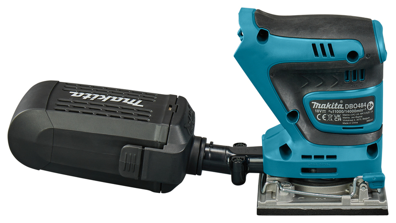 Makita DBO484Z LXT 18 V Li-Ion Accu Handpalm Vlakschuurmachine Body - Detailed view of the product