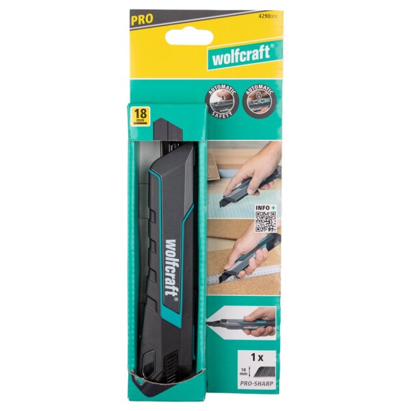 Wolfcraft 4290000 PRO SAFETY Afbreekmes - 18mm - Detailed view of the product