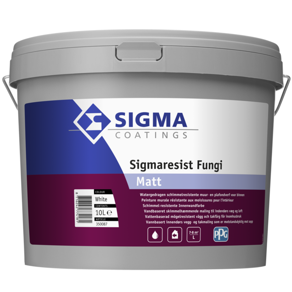 sigma sigmaresist fungi matt wit 10 ltr