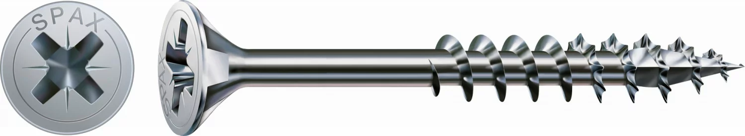 SPAX Universele Schroeven Verzonken Kop - Deeldraad - Z2 - 5.0x70 Mm (200st)