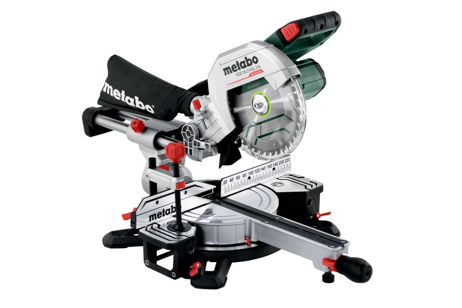 Metabo KGS 18 LTX BL 216 LiHD Accu Afkortzaag Body - 216 X 30mm