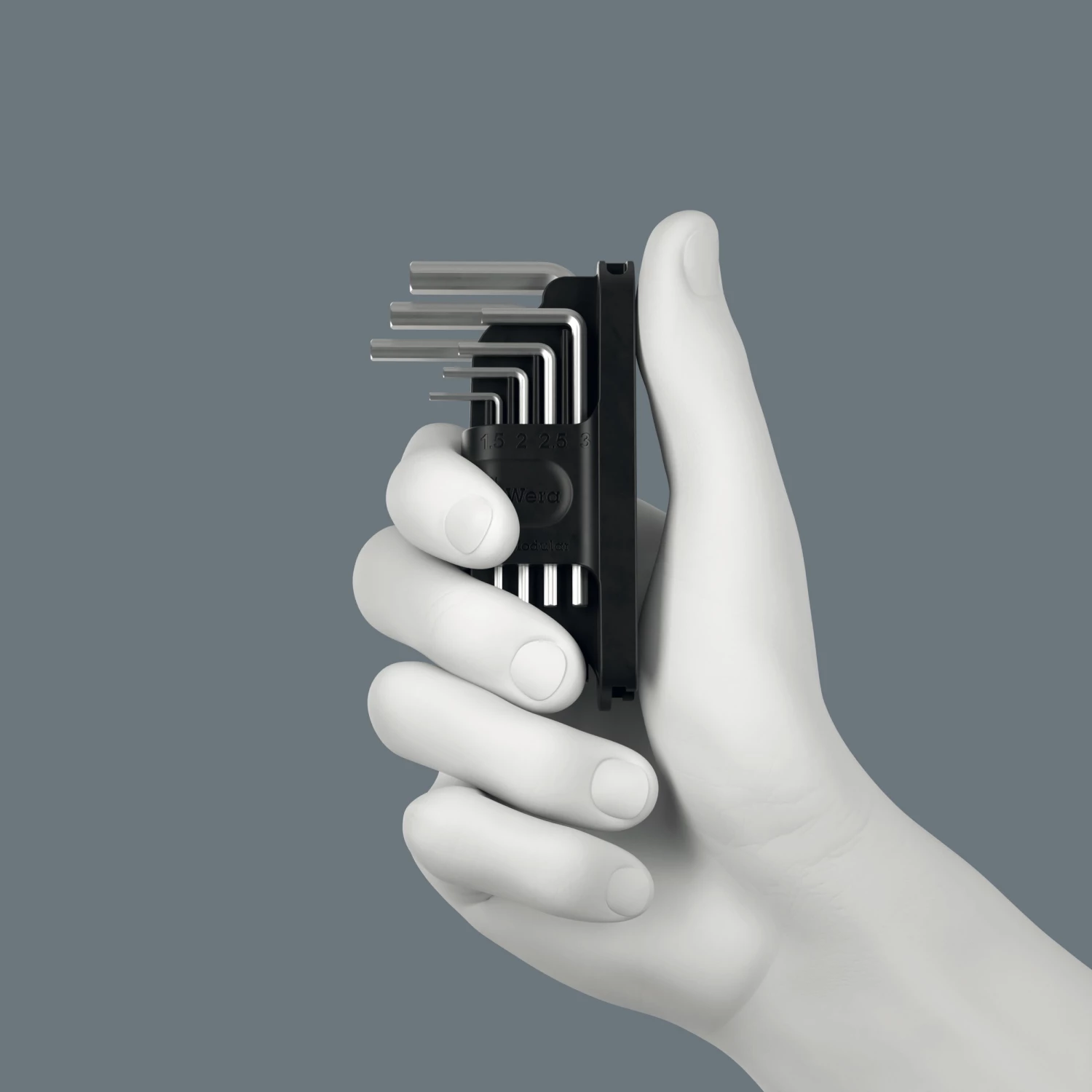 Wera 05049003001 7-delige Tool-Check Modular Hex-Plus 1 Inbussleutelset thumbnail 2