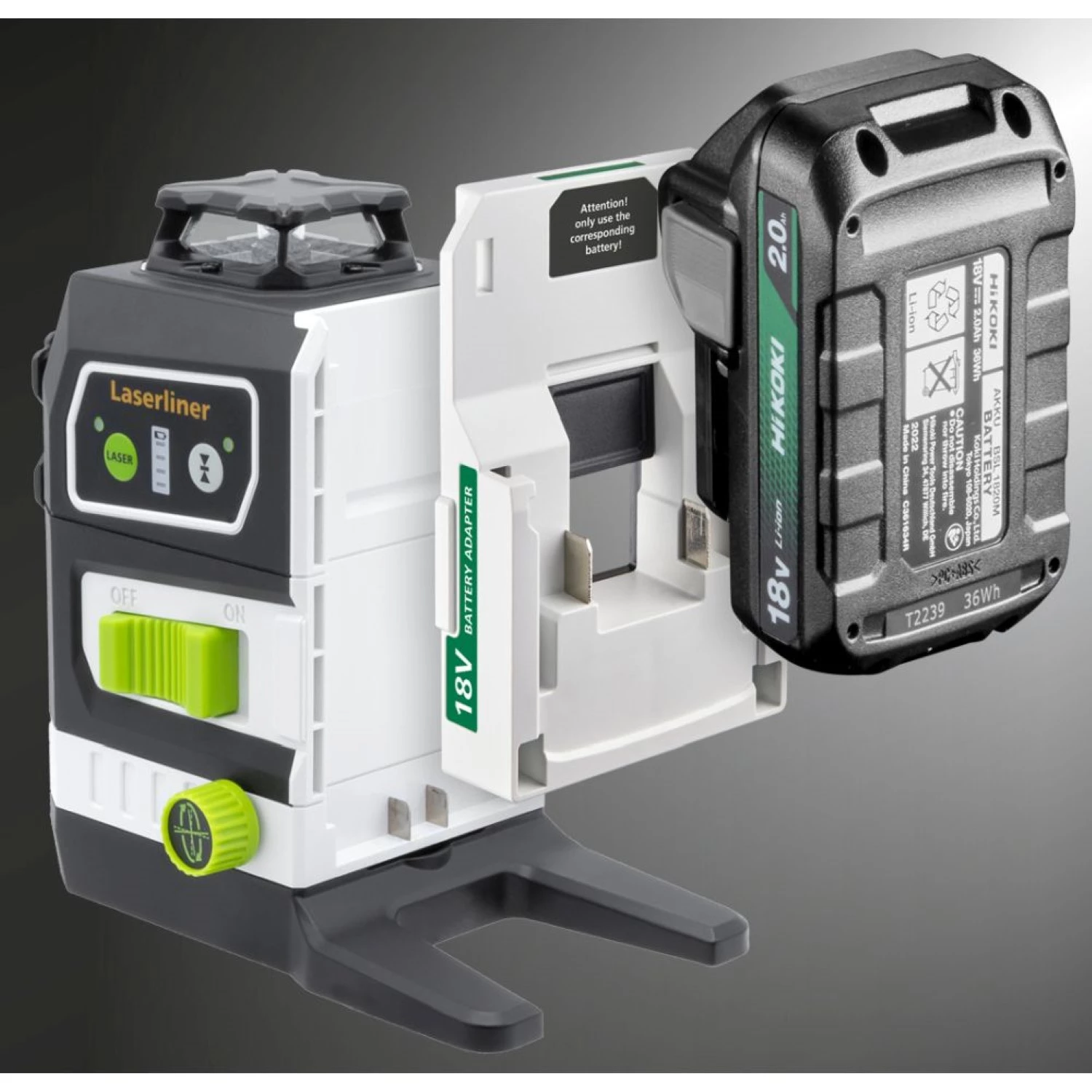 Laserliner PowerPlane 3G Multi-18V Batterij Adapter Voor HIKOKI thumbnail 2