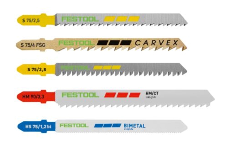 Festool STS-Sort/21 W/P/M Decoupeerzaagbladset - Hout, Metaal