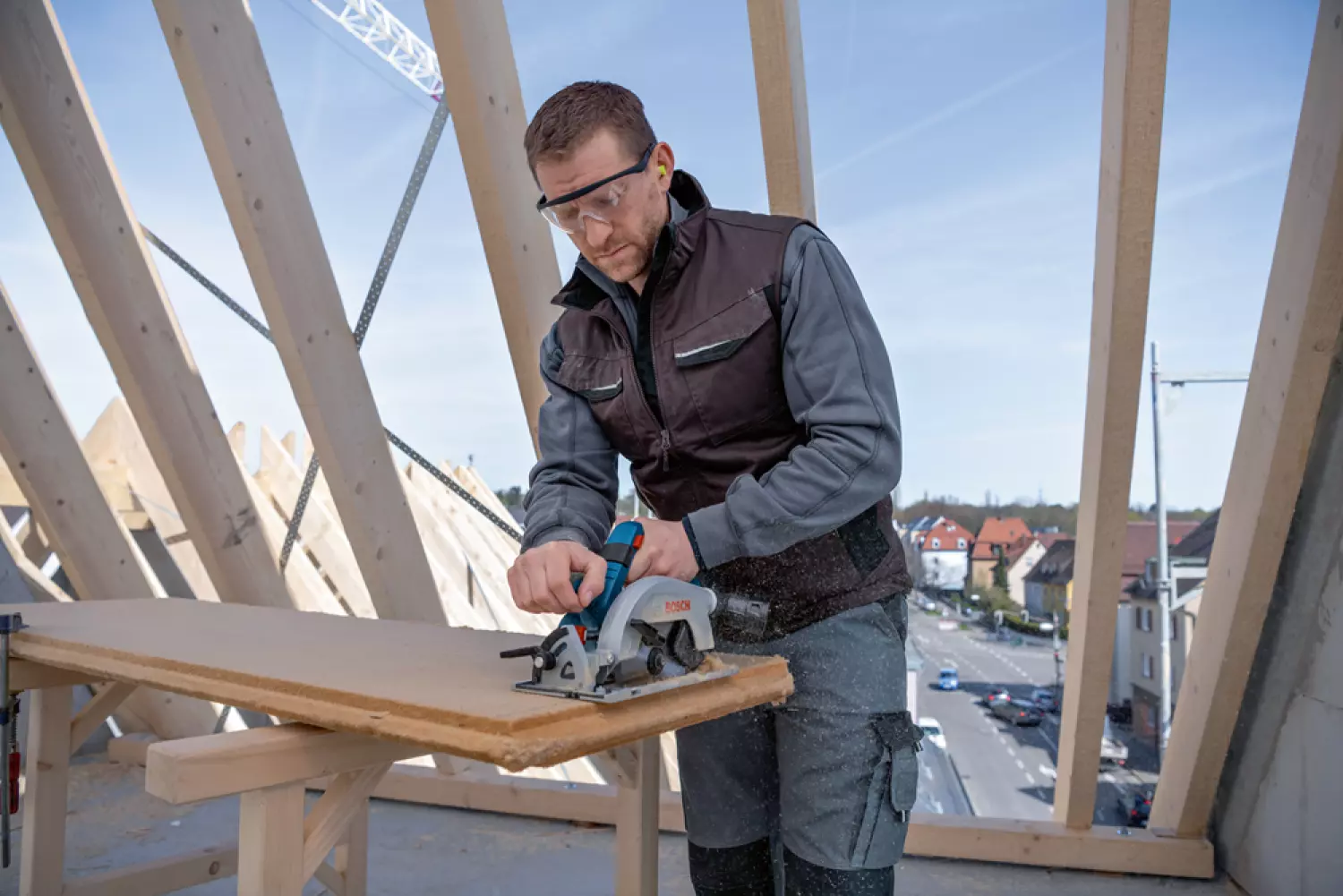 Bosch GKS 18V-57-2 L 18V Li-ion Accu Cirkelzaag Body In L-Boxx - 165mm thumbnail 4