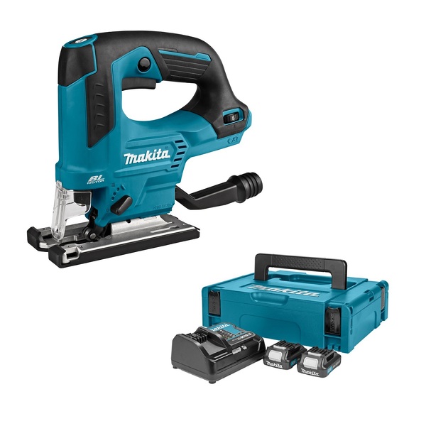 Makita JV103DSAJ 10.8V Li-Ion Accu Decoupeerzaag Set (1x 2.0Ah Accu) In Mbox - D-greep - Variabel - Koolborstelloos