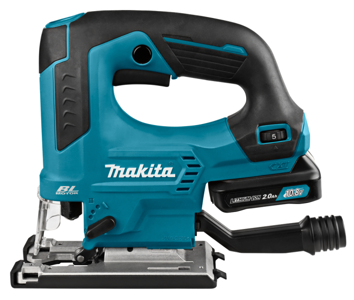 Makita JV103DSAJ 10.8V Li-Ion Accu Decoupeerzaag Set (1x 2.0Ah Accu) In Mbox - D-greep - Variabel - Koolborstelloos - Detailed view of the product