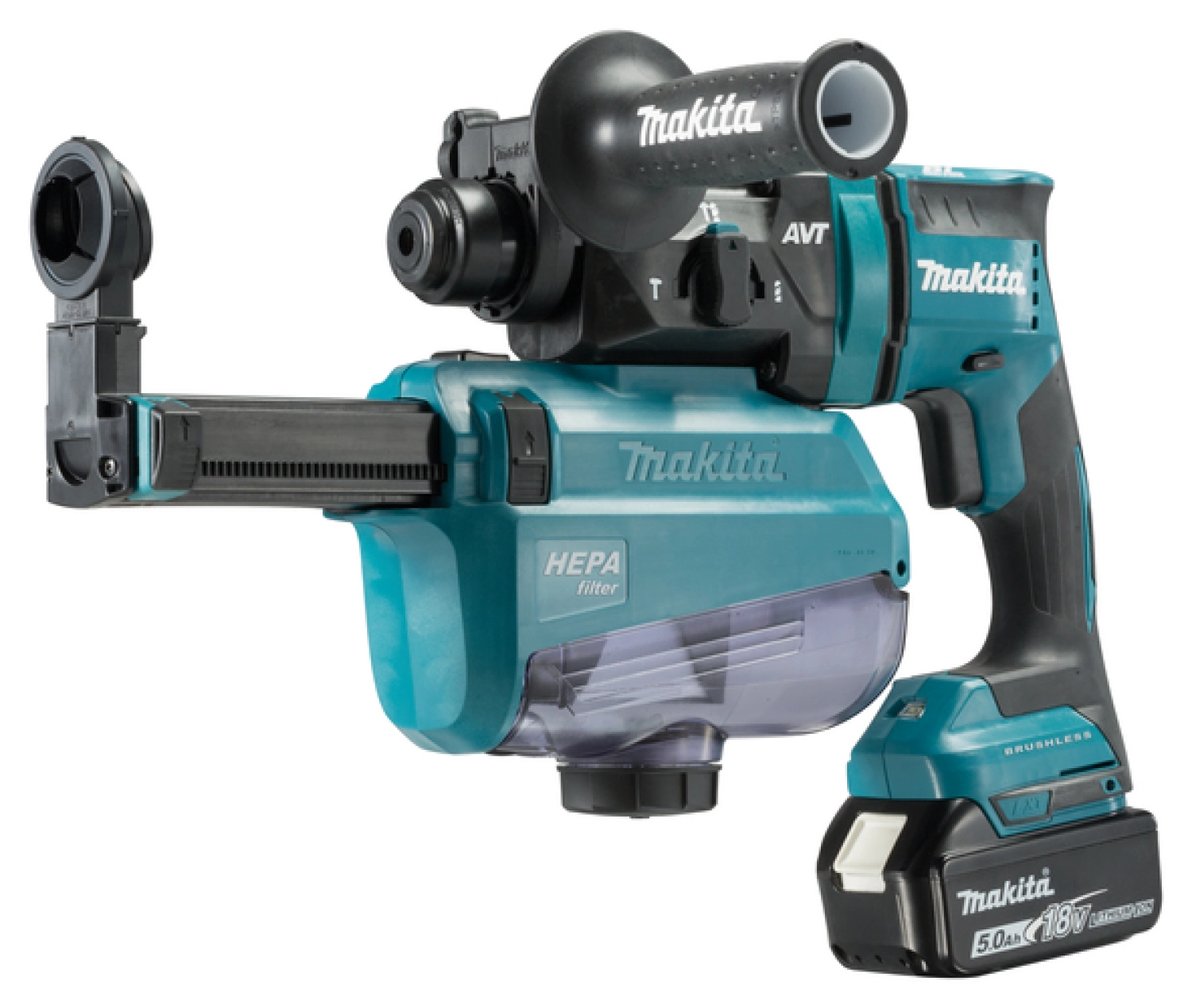 Makita DHR182RTWJ 18V Li-Ion accu SDS-plus combihamer set (2x 5,0Ah accu) in Mbox - 1,7J - koolborstelloos