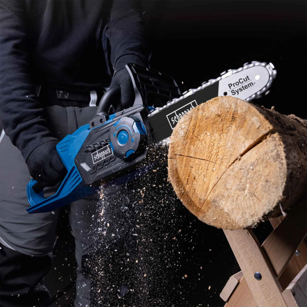 Scheppach BC-CS355Duo-X 14"2x20V Li-Ion Accu Kettingzaag Body - 35,6cm - Detailed view of the product
