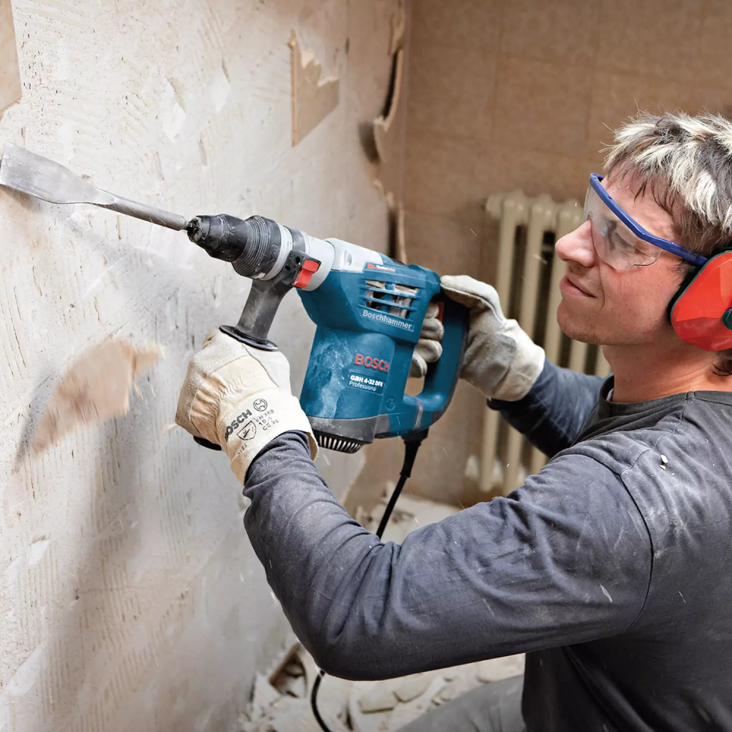 Bosch GBH 4-32 DFR SDS-plus Combihamer In Koffer - 900W - 4,2J thumbnail 3