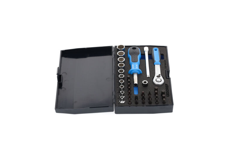 Gedore D 20 KMU-20 37-delige Dopsleutelset 1/4" - Detailed view of the product