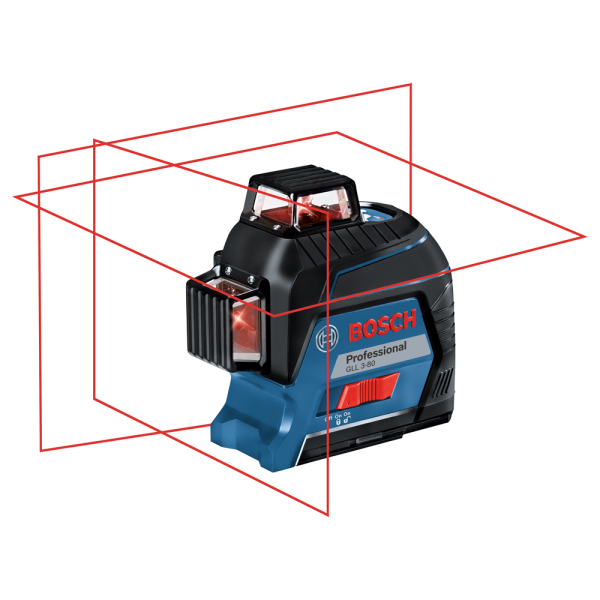 Bosch GLL 3-80 Kruislijnlaser In Koffer - 40m - Detailed view of the product