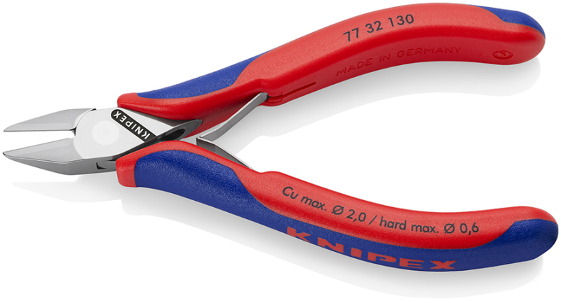 Knipex 77 02 130 Elektronica Zijsnijtang - 130mm - Detailed view of the product