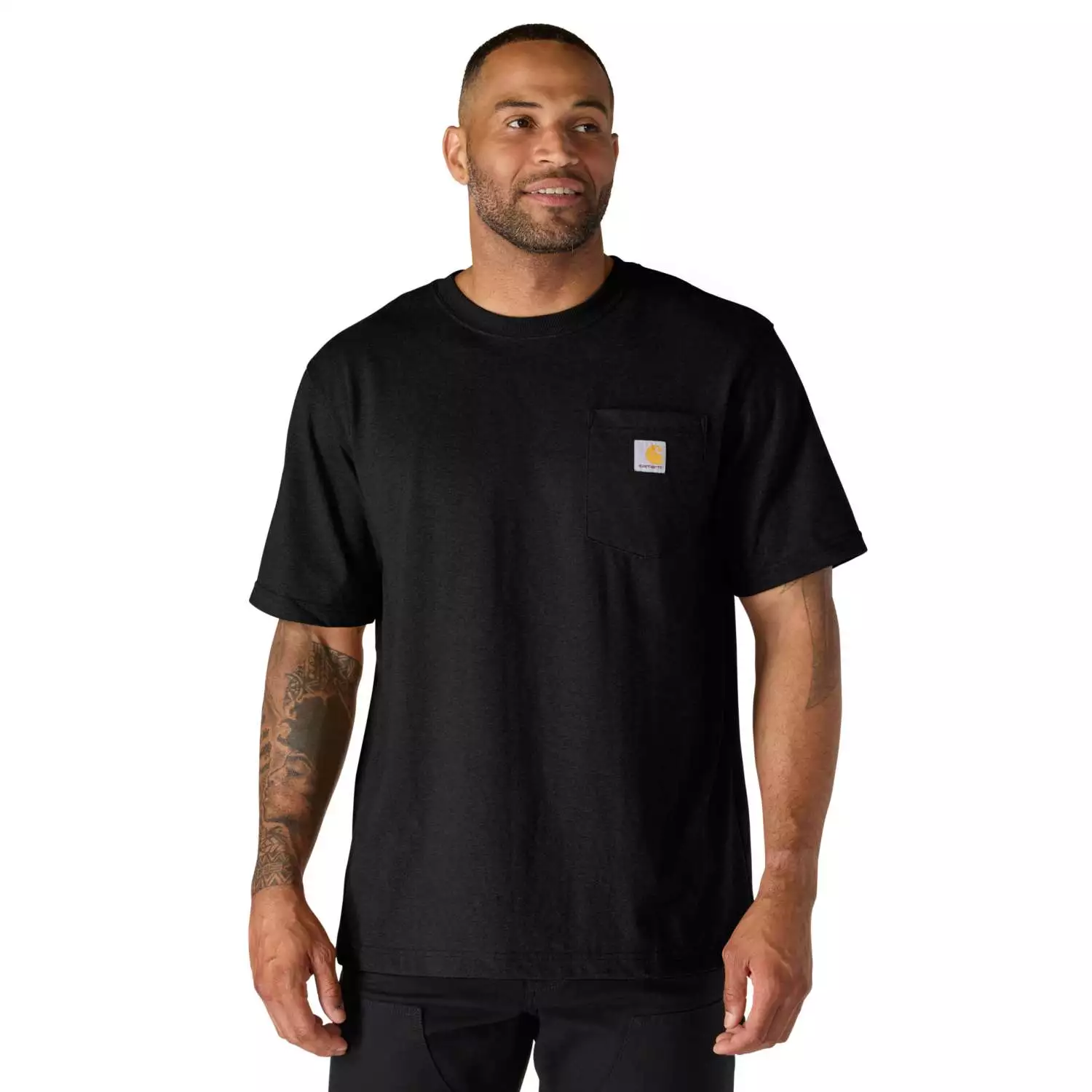 Carhartt M Dearborn Relaxed Pocket T-Shirt - Zwart - M afbeelding