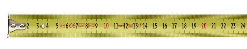 Hultafors PR 8M Rolbandmaat Staal - 8m X 25mm - Detailed view of the product