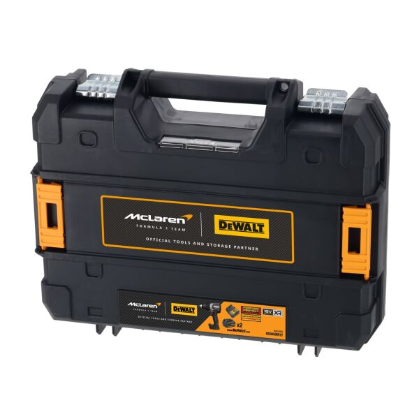 DeWALT DCD85MP2T McLaren 18V Li-ion Accu Klopboor-/schroemachine Set (2x 5.0Ah Accu) In TSTAK - Detailed view of the product
