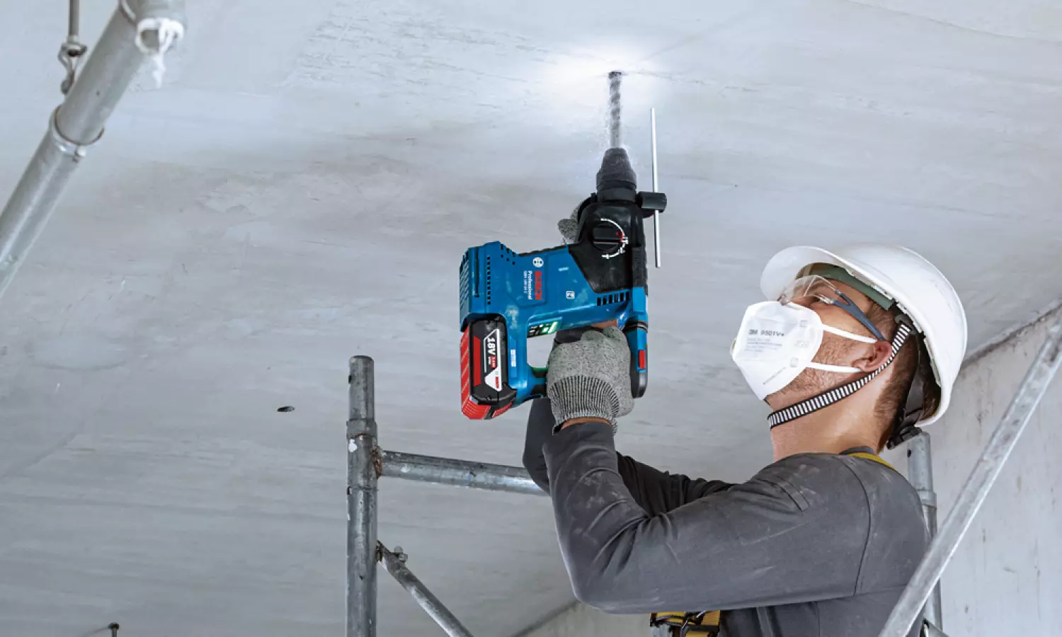 Bosch GBH 18V-24 C 18V Li-ion Accu Boorhamer Set (2x 5.0Ah) In L-Boxx - 2,4J - 30mm thumbnail 4