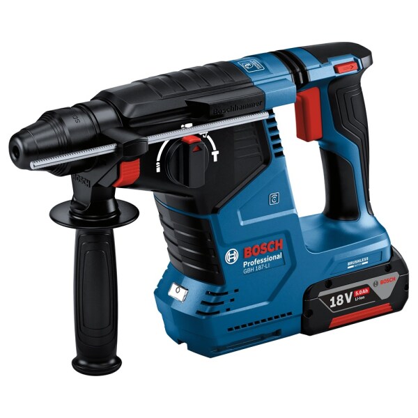 Bosch GBH 18V-24 C 18V Li-ion Accu Boorhamer Set (2x 5.0Ah) In L-Boxx - 2,4J - 30mm - Detailed view of the product