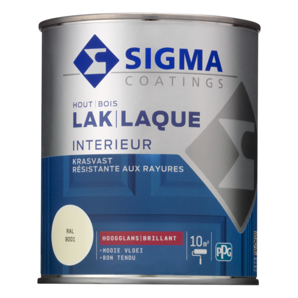 Sigma Interieurlak Ral 9001 Hoogglans 0,75ltr