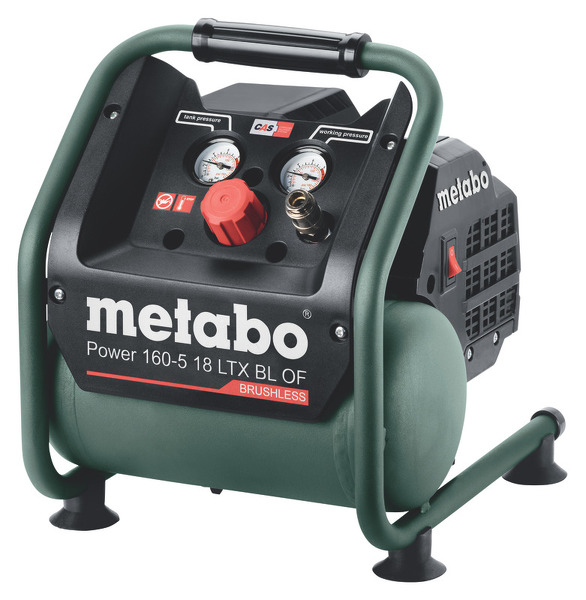 Metabo Power 160-5 18 LTX BL OF 18V Li-Ion Accu Compressor Body - 8 Bar - 120L/min - Koolborstelloos EAN: 4061792152816