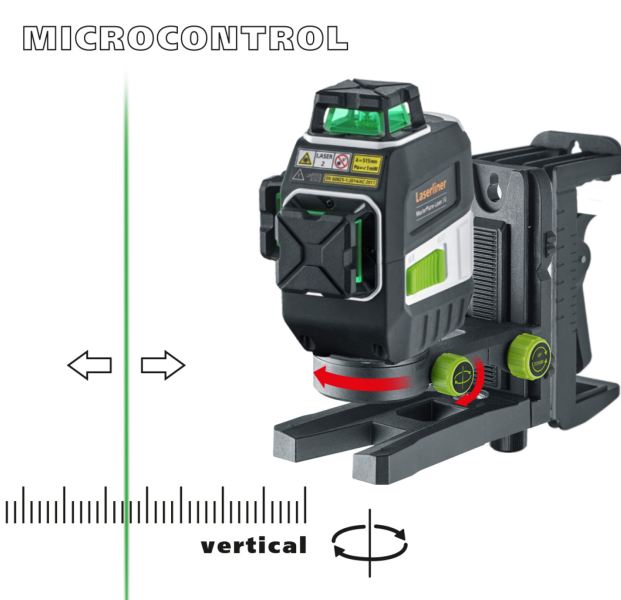 Laserliner CrossGrip Plus Klem- En Wandhouder - Magnetisch - 1/4" - Detailed view of the product