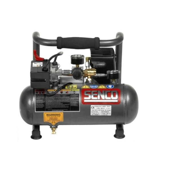 Senco PC0964EUPS Pneumatische Afwerk Tacker (Finishpro18 Mg) In T-loc Systainer&3,8L Compressor (PC1010) + 5m Slang Combiset - Detailed view of the product