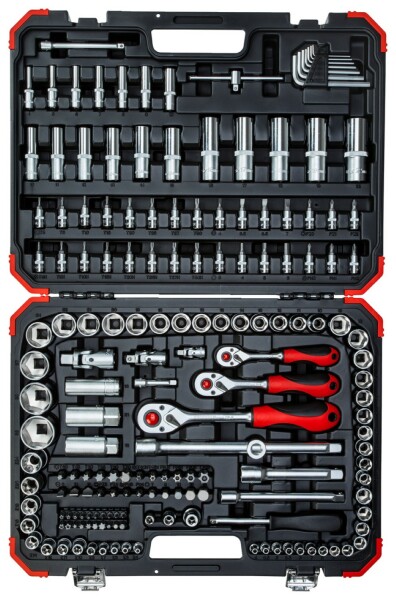 Gedore RED R45603172 172-delige Dopsleutelset 1/4” + 3/8” + 1/2" - Detailed view of the product