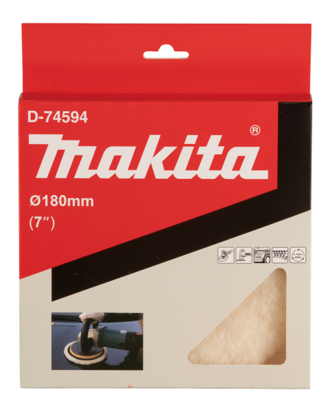 Makita D-74594 Wollen Schijf - 180mm - Detailed view of the product