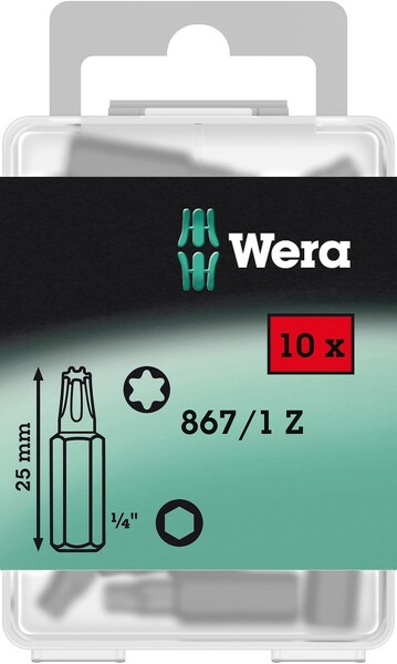Wera 5072412001 1/4"Torx Bit - T40 X 25mm