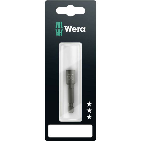 Wera 05073500001 Dopbit Magnetisch - SW 5,5 X 50mm - 1/4"