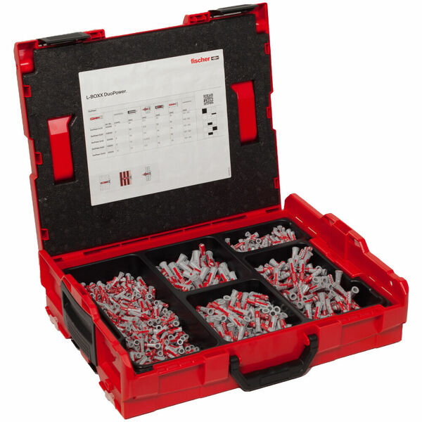 Fischer DuoPower L-BOXX 102 910-delige Pluggenset In L-Boxx - Detailed view of the product
