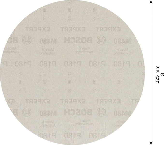 Bosch 2608900711 EXPERT M480 Schuurnet Best For Wood And Paint - 225mm, K180, 25st - Detailed view of the product