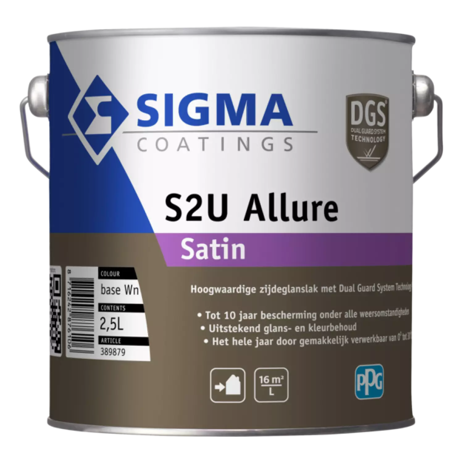Sigma S2U Allure Satin - Op Kleur Gemengd - 2,5L - Lak